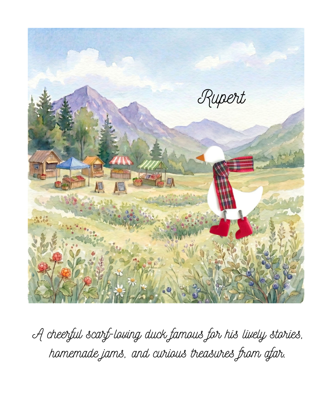 Rupert Duck Brooch