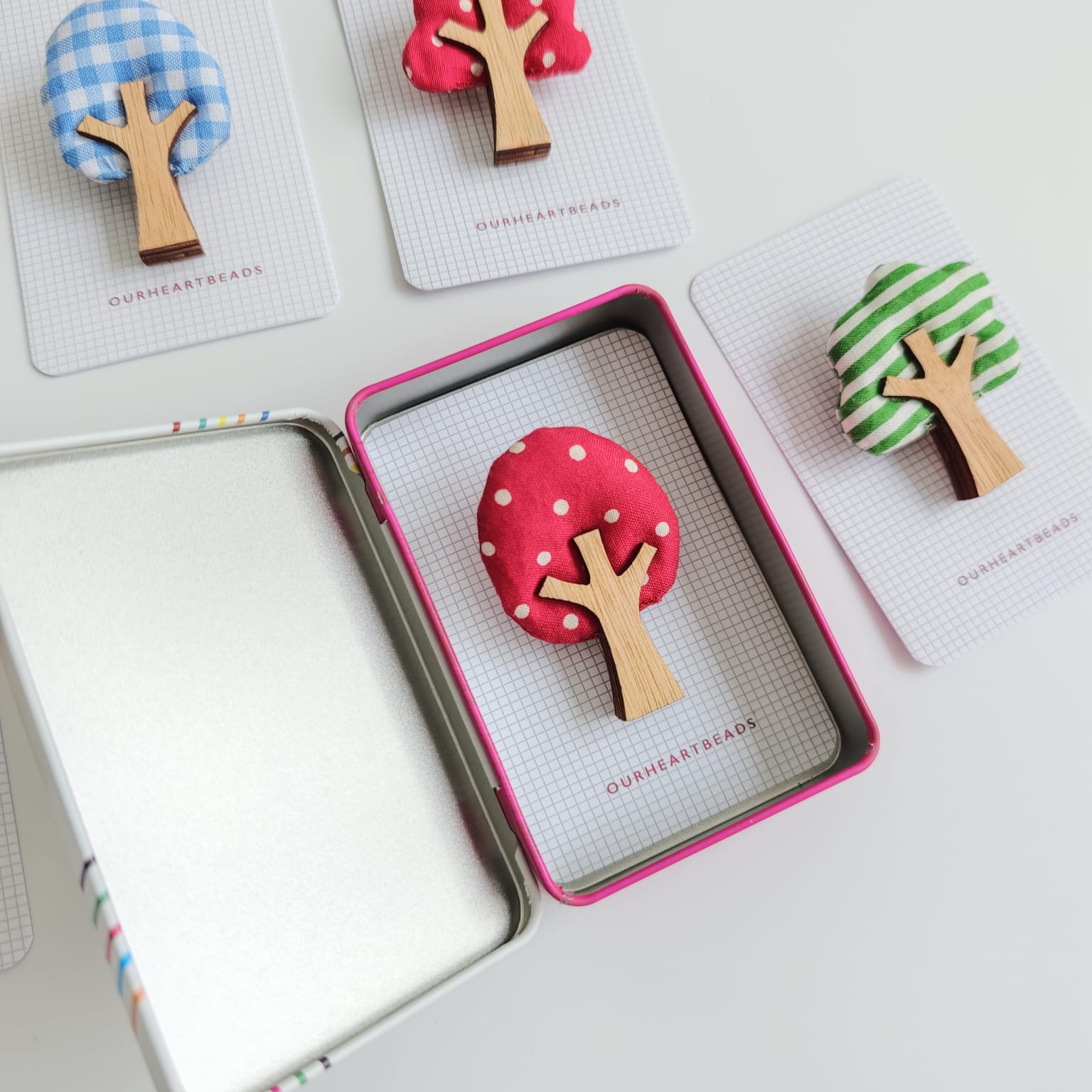 Bundle of 6 - Teachers' Day Tree Brooch Bundle