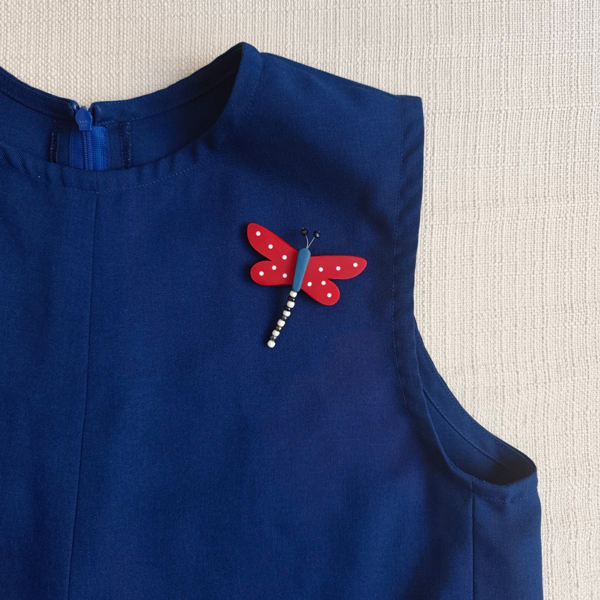 Red Dragonfly Brooch