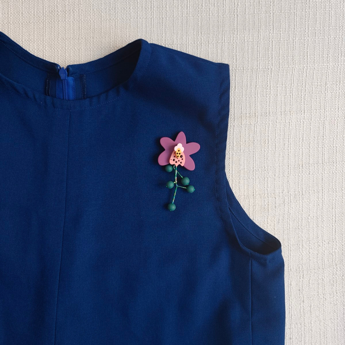 Orchid Purple Brooch