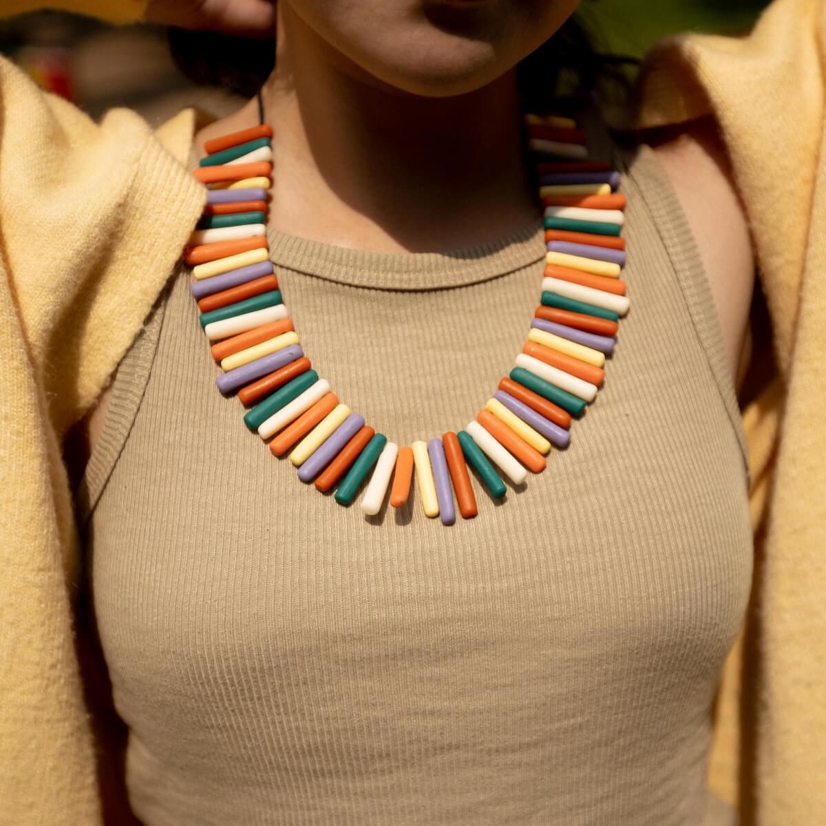 Capsule Bright Rainbow Maxi Necklace
