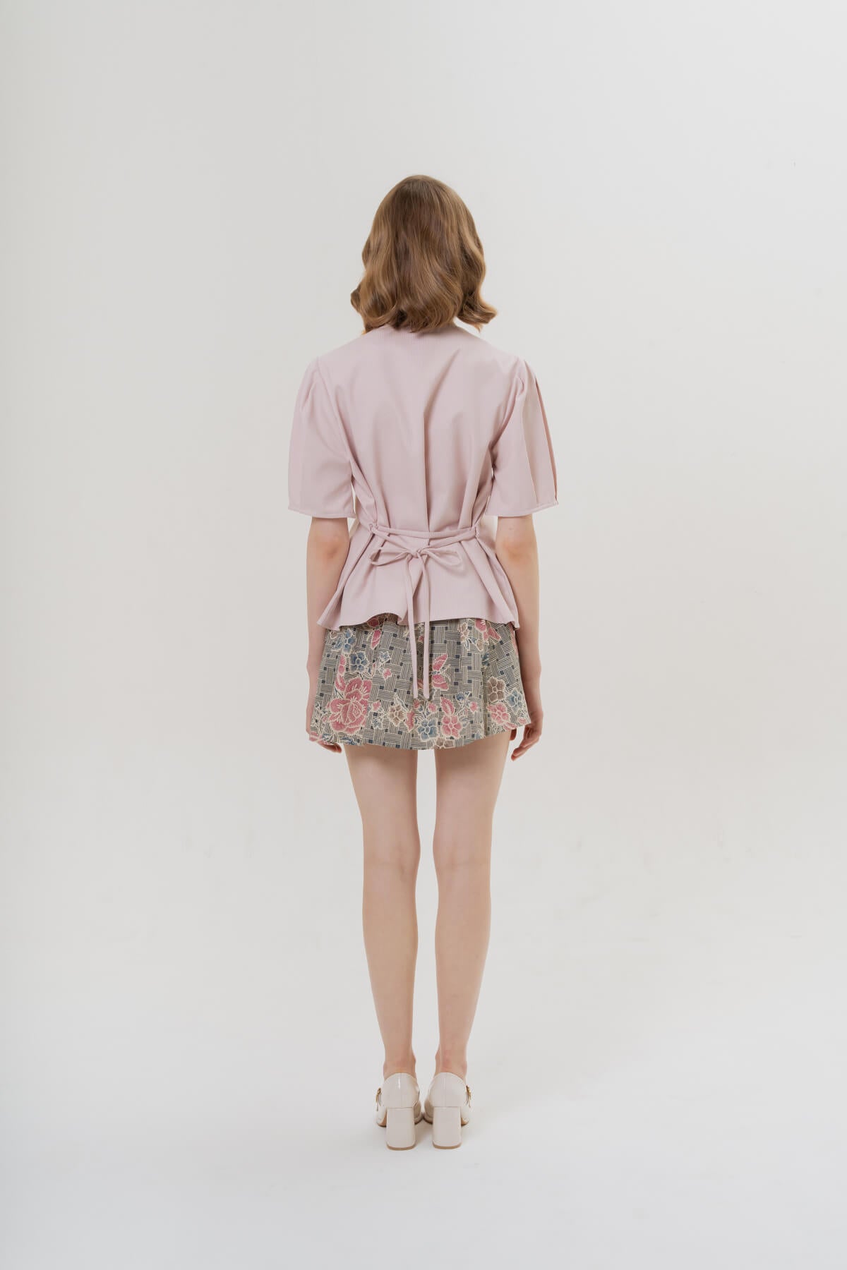 Coney Top (PINK) & White Rabbit with Clock Brooch