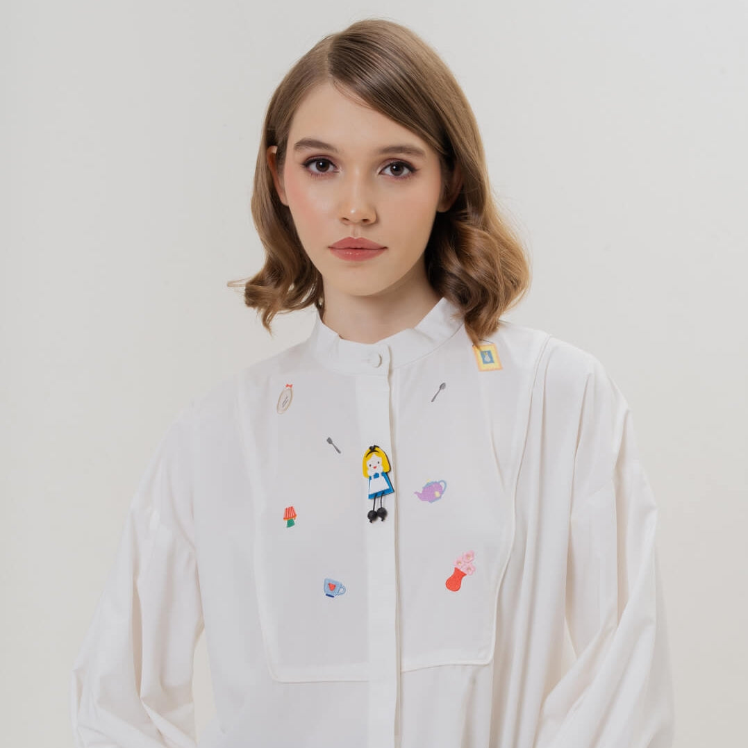 Allie Top & Alice Brooch