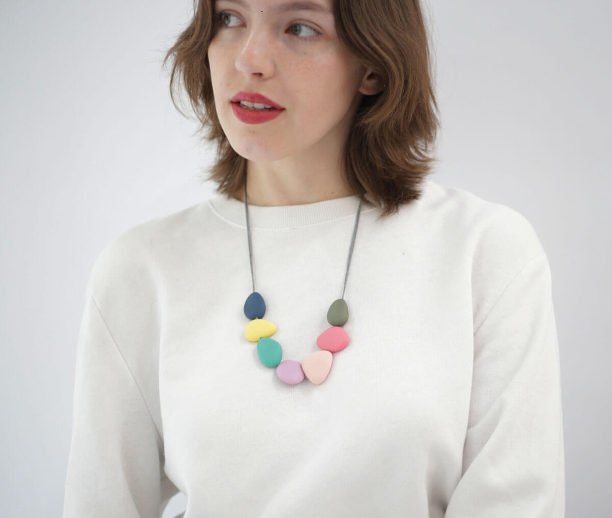 Pebbles Multicolour Summer Necklace