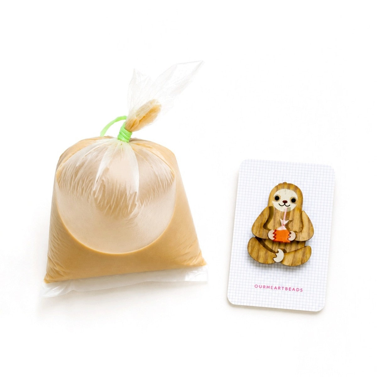 Sloth Teh Peng Brooch