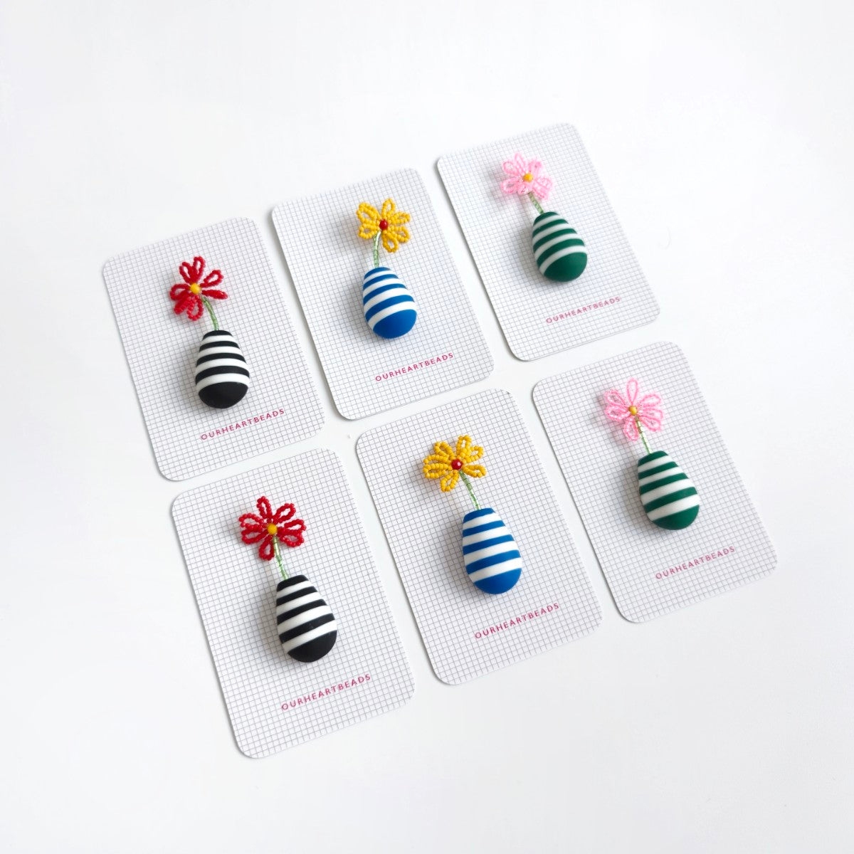Bundle of 6 - Gerbera Brooches