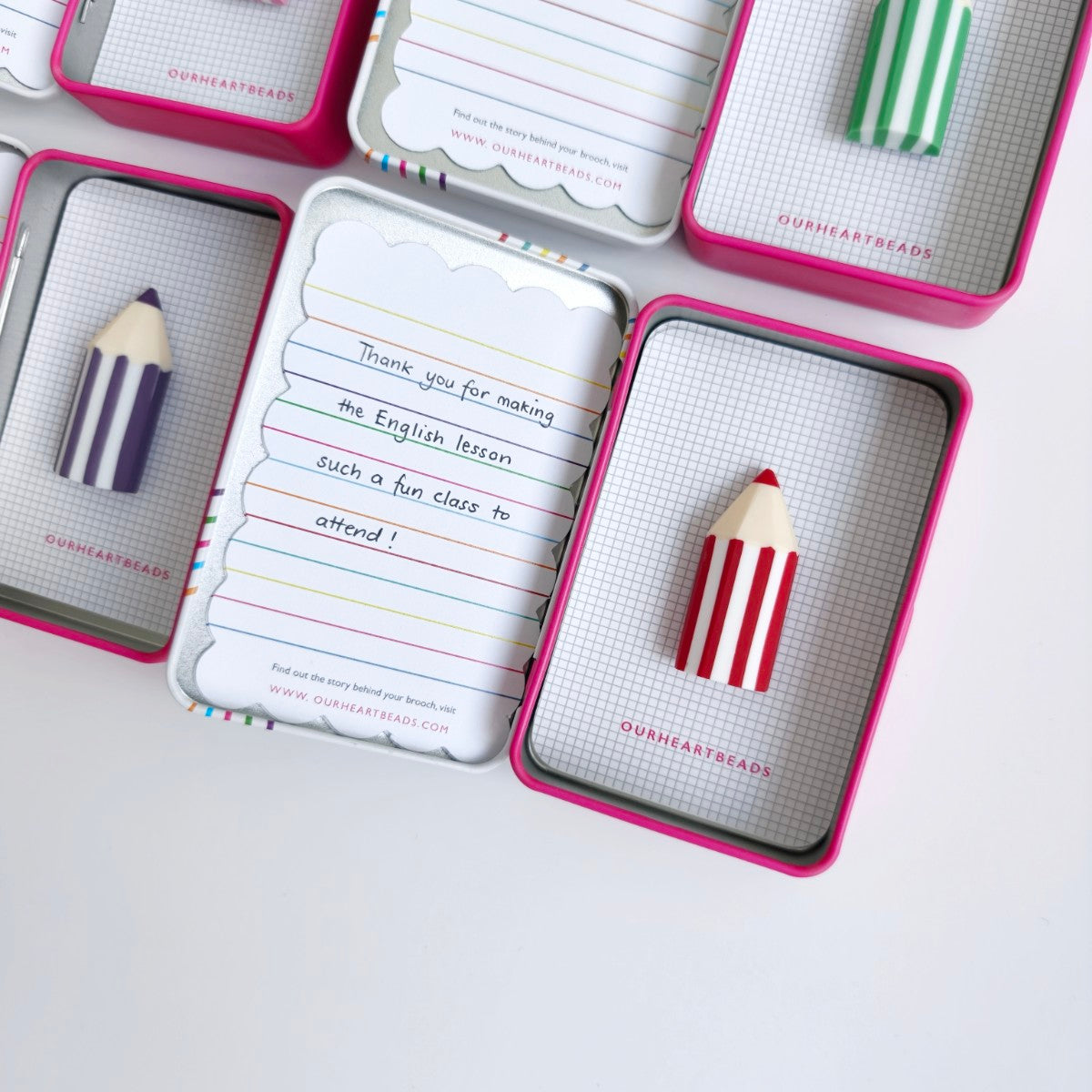Bundle of 10 - Pencil Brooches