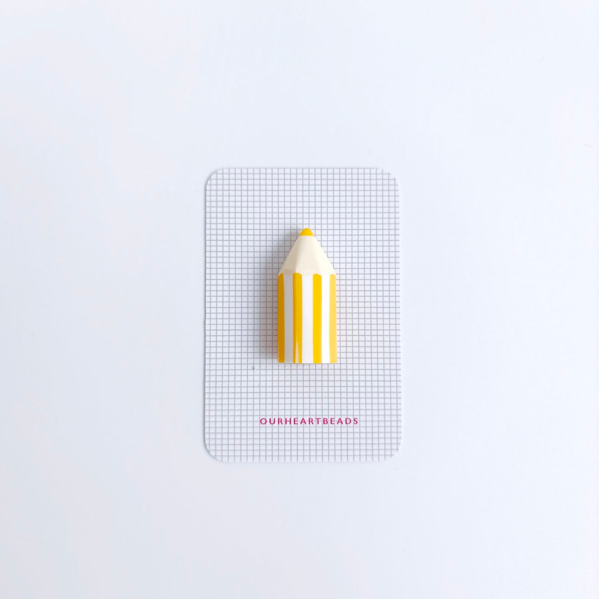Colour Pencil Yellow Brooch