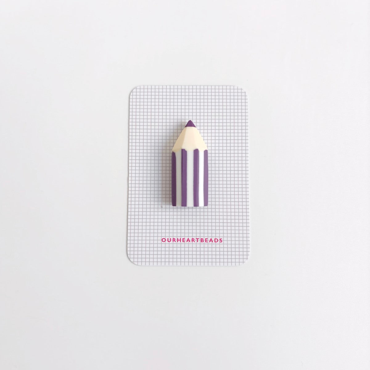 Colour Pencil Purple Brooch