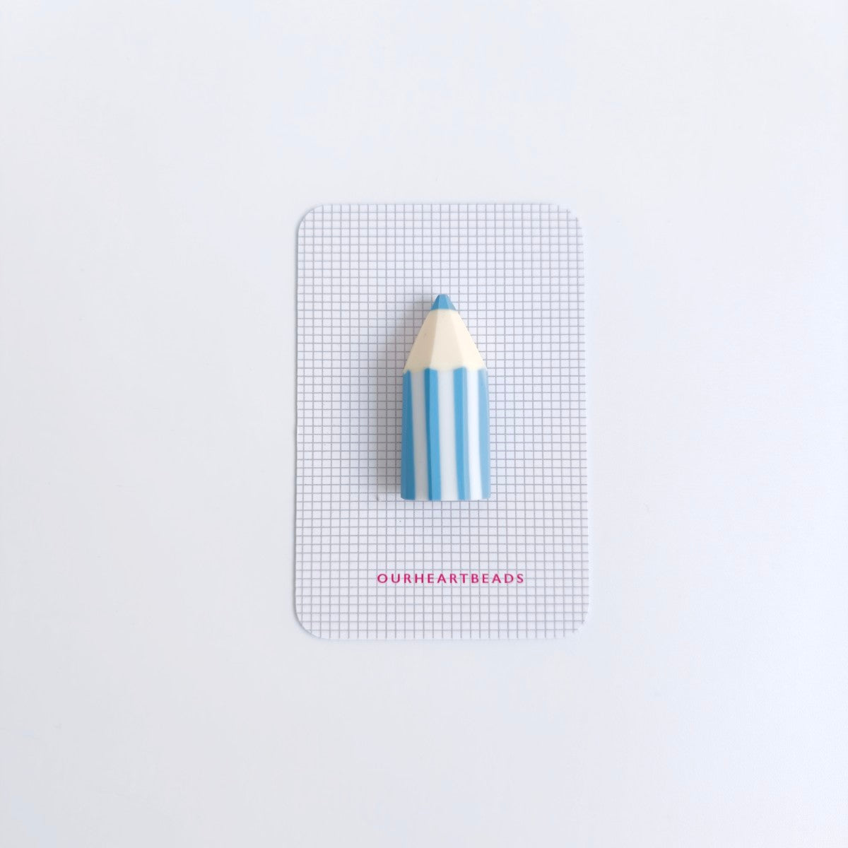 Colour Pencil Blue Brooch