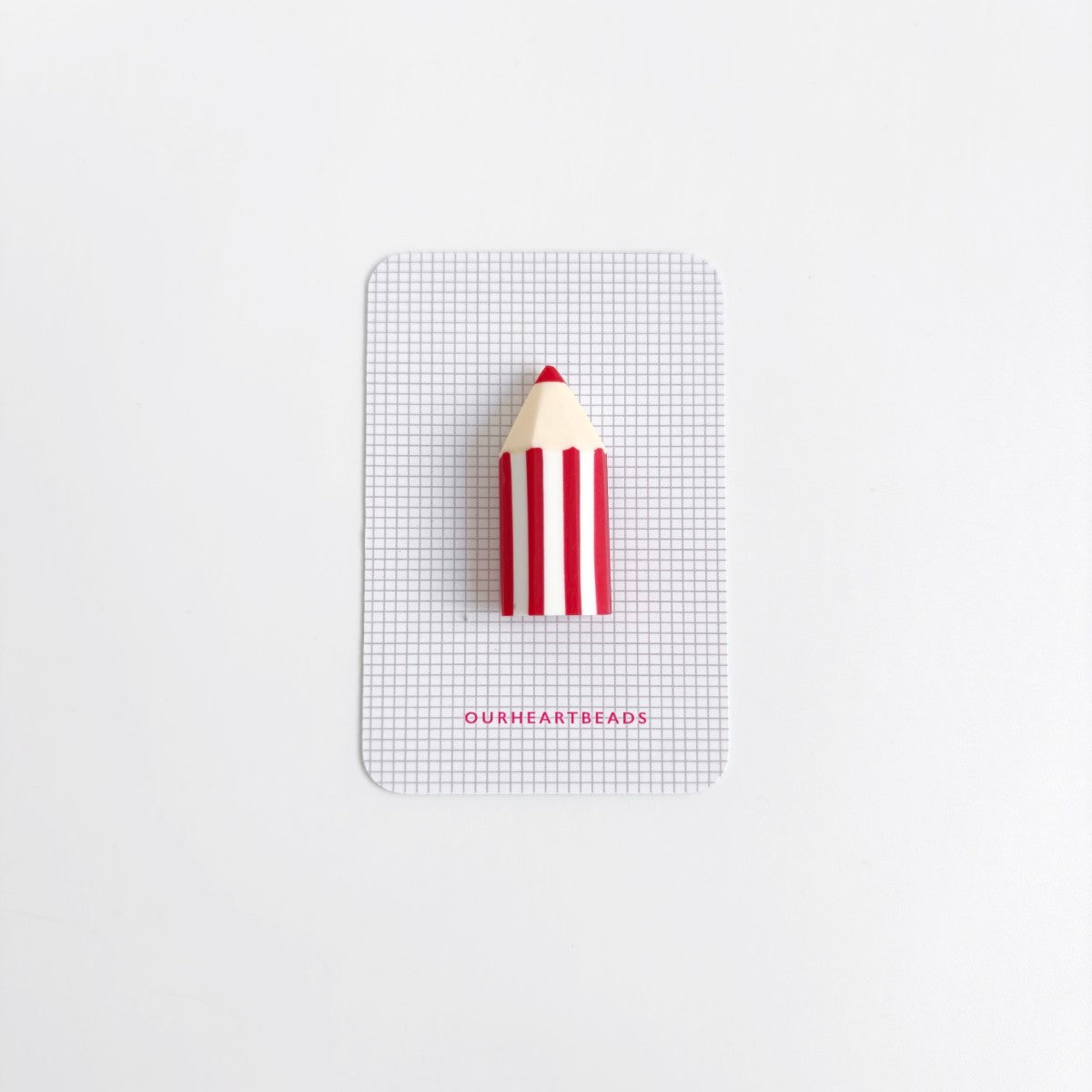 Colour Pencil Red Brooch