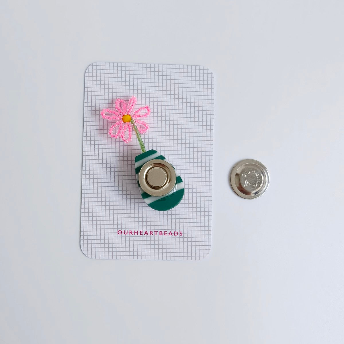 Gerbera Pink Brooch
