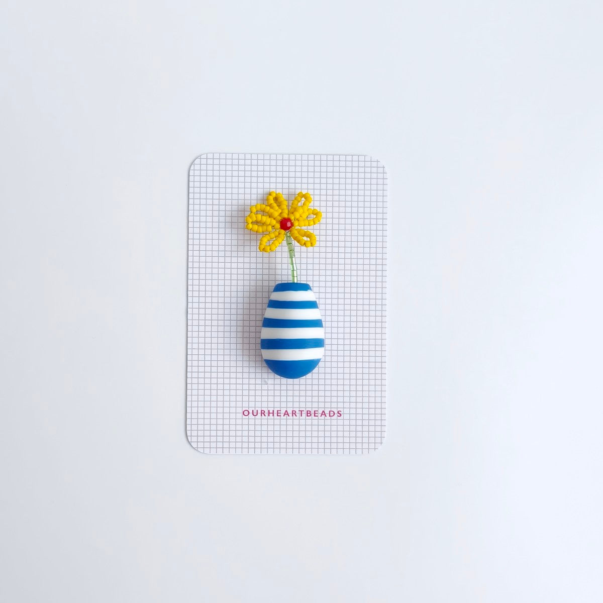 Gerbera Yellow Brooch