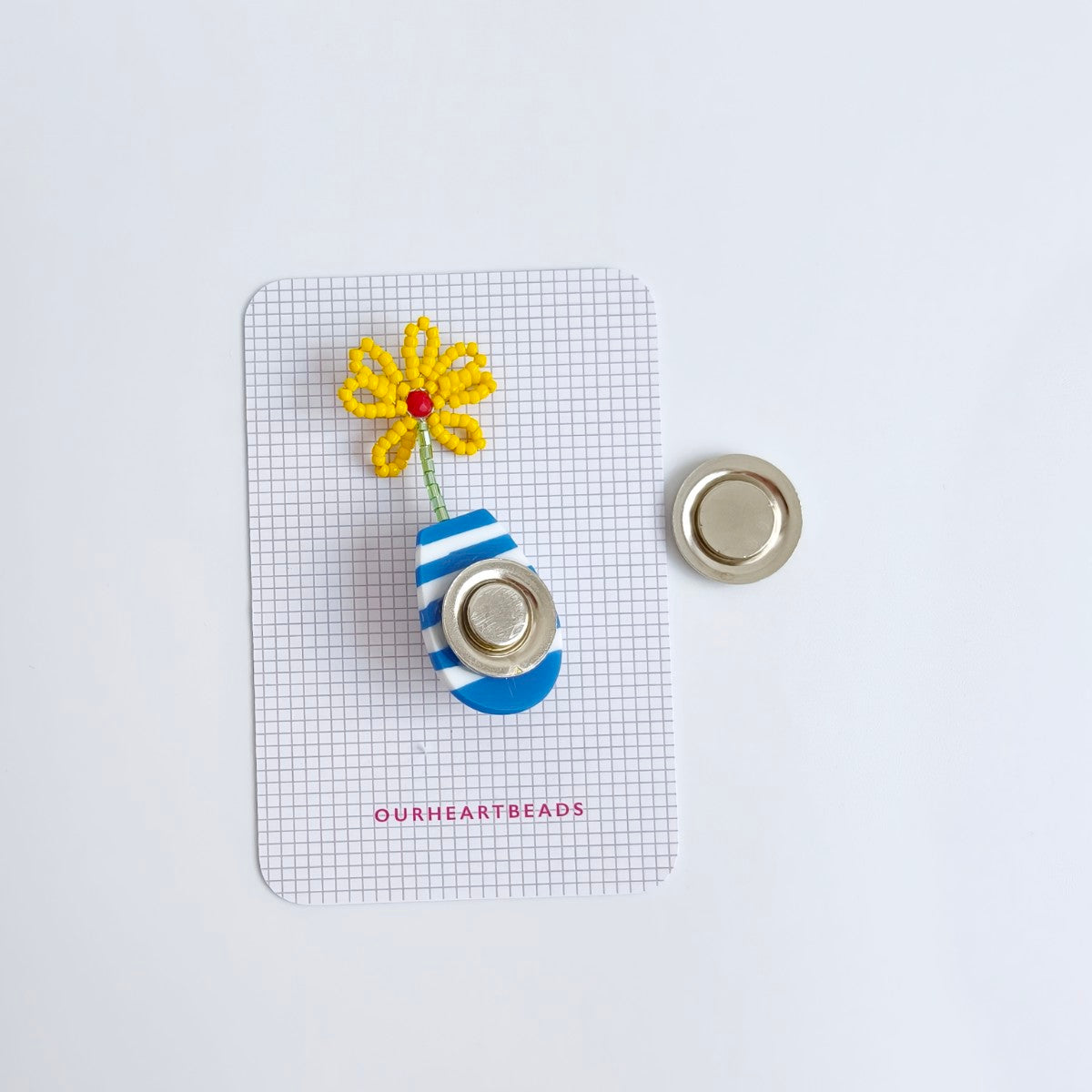 Gerbera Yellow Brooch