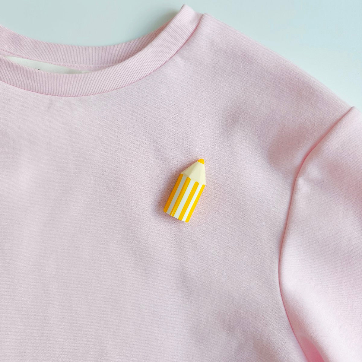 Colour Pencil Yellow Brooch