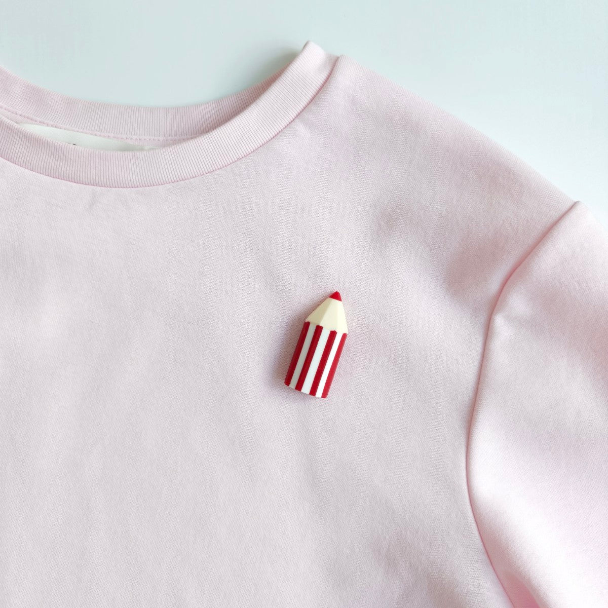 Colour Pencil Red Brooch
