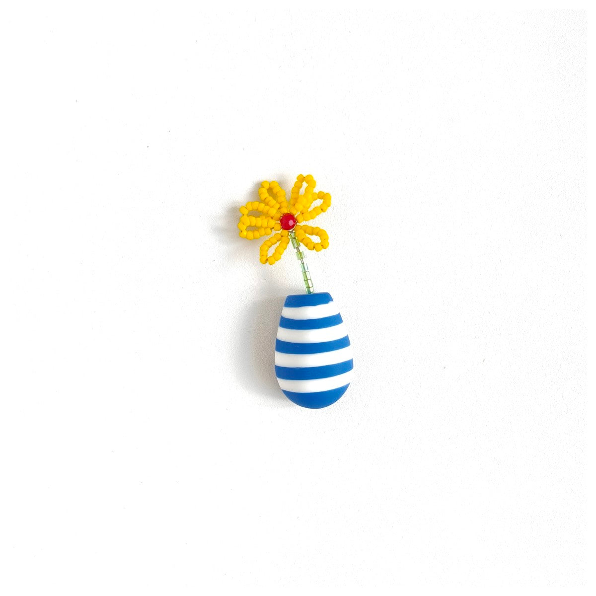 Gerbera Yellow Brooch