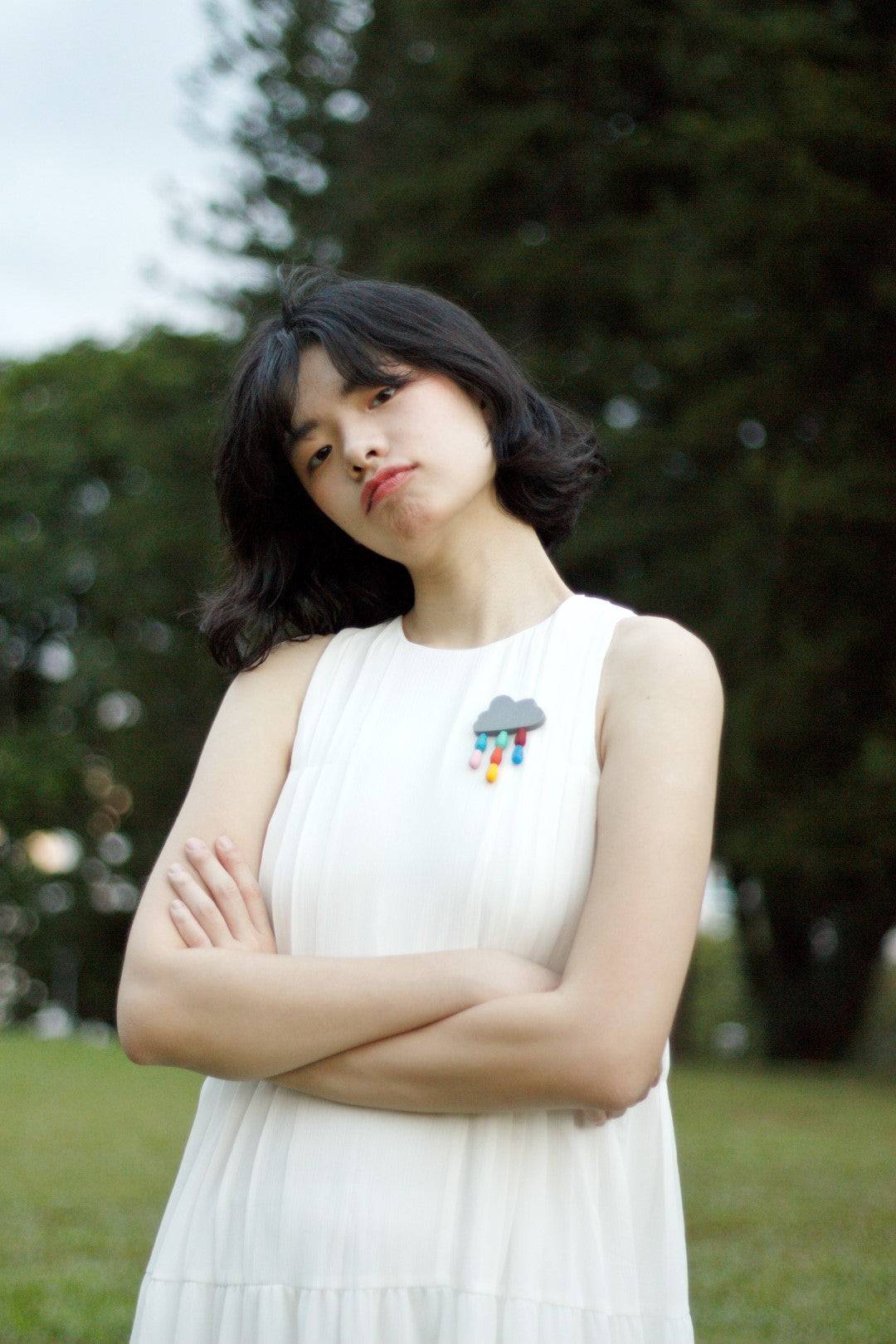 Cloud Rainbow Brooch