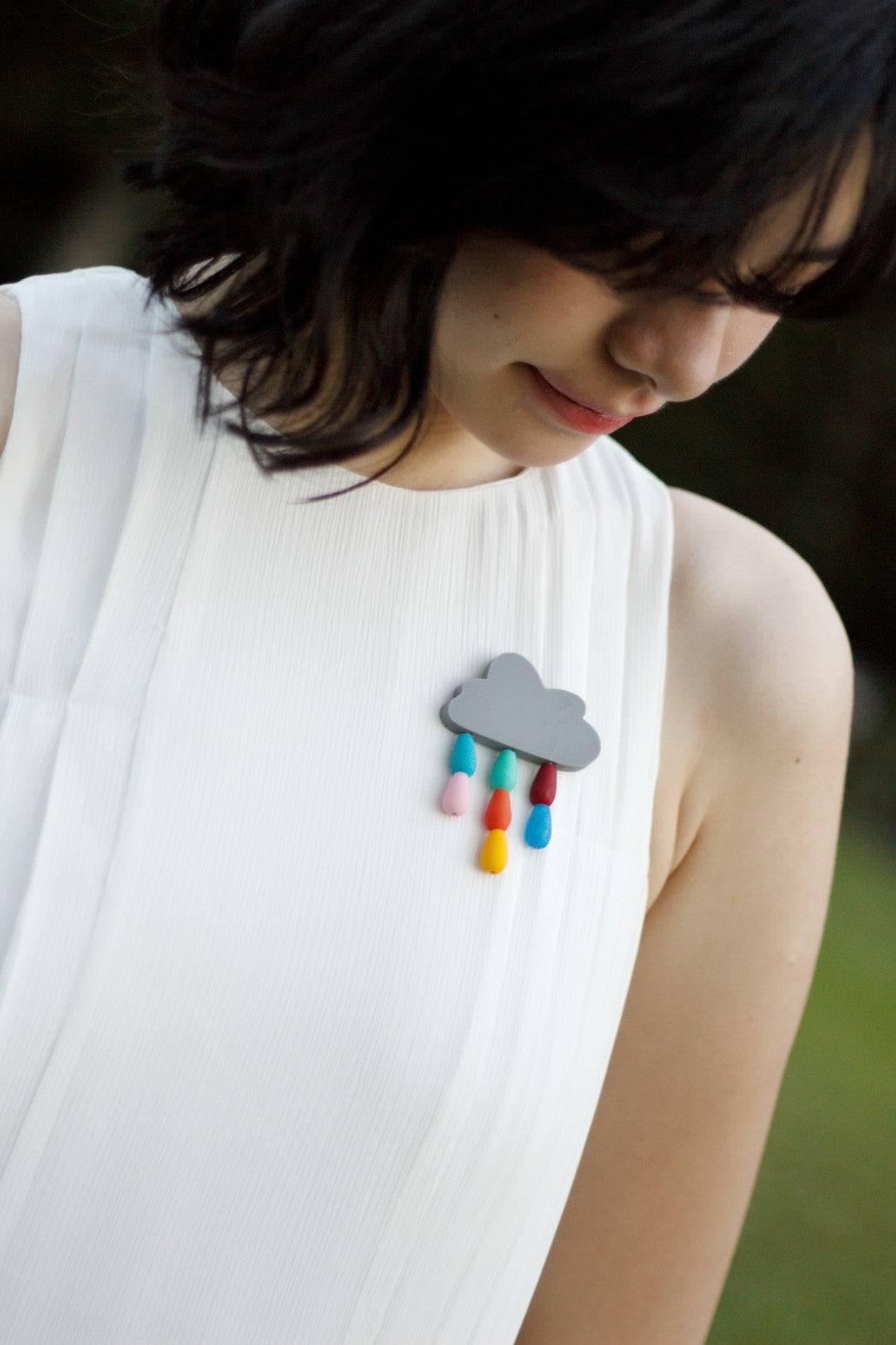 Cloud Rainbow Brooch