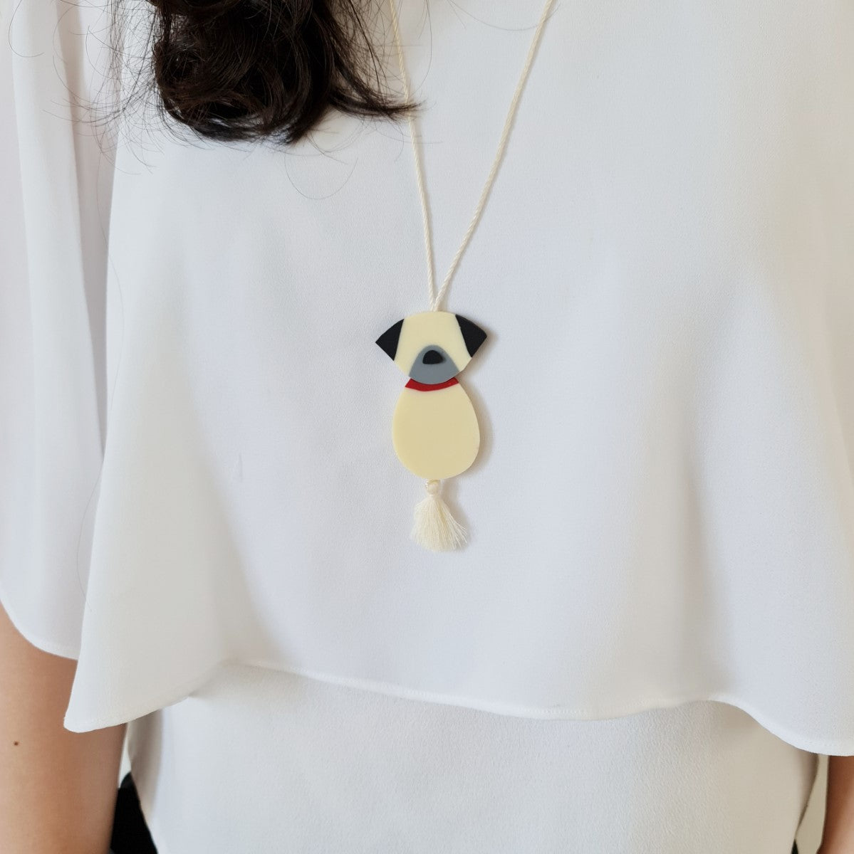 Pug Pendant Necklace