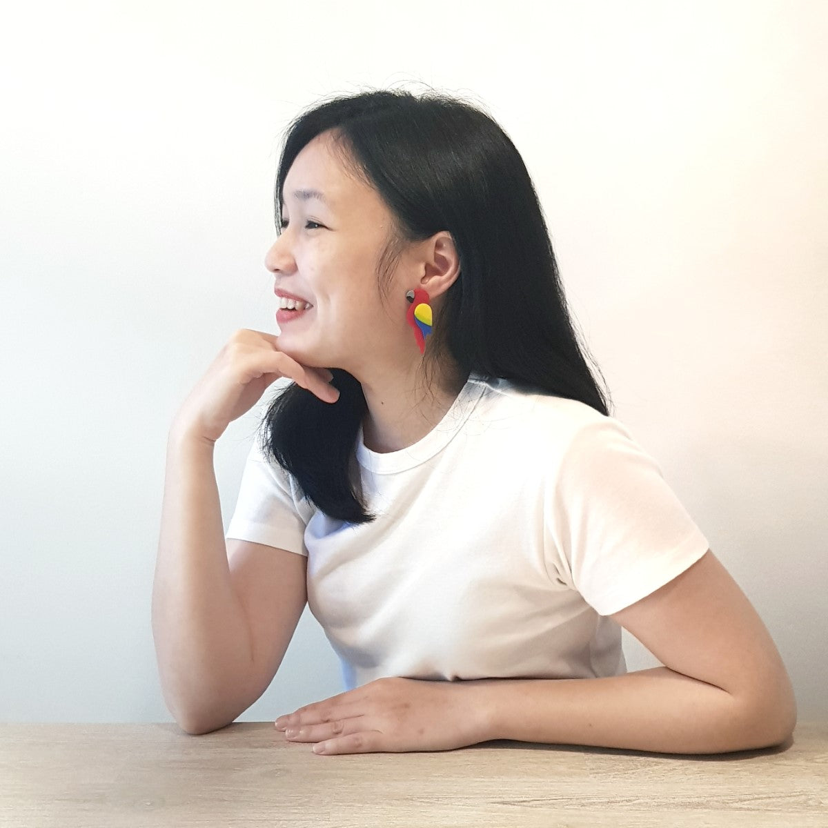 Macaw Scarlet Earrings
