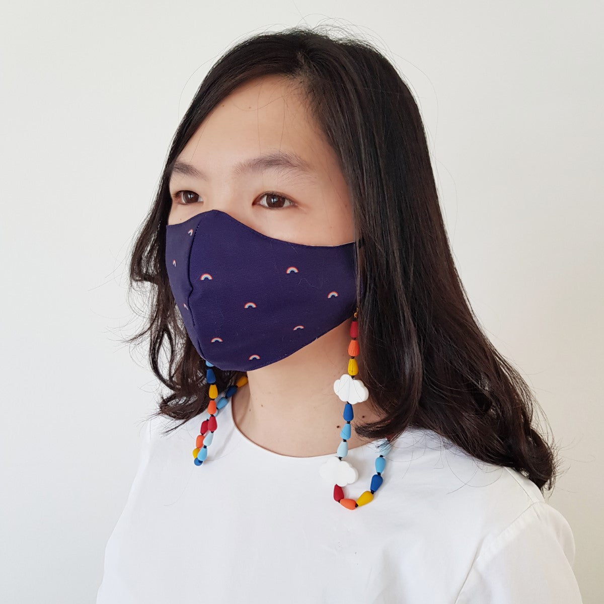 Rainbow Vibrant Mask Strap