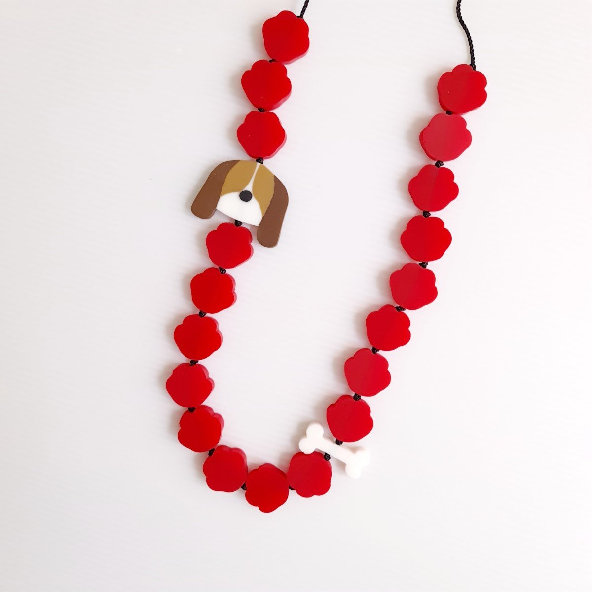 Beagle Red Necklace