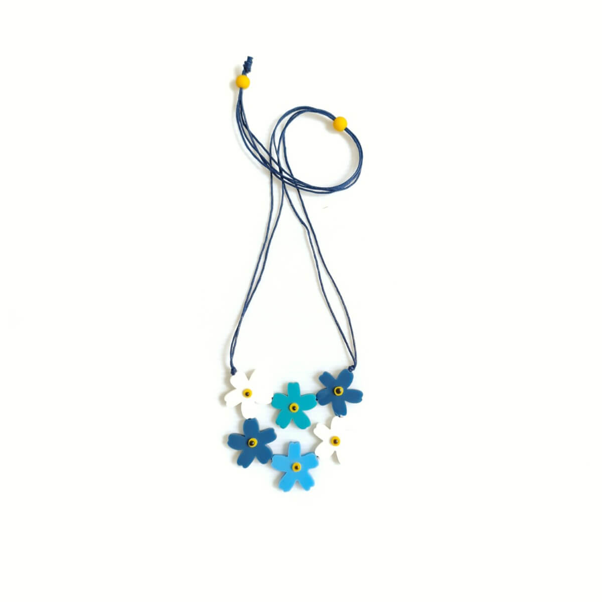 Forget Me Not Blue Necklace