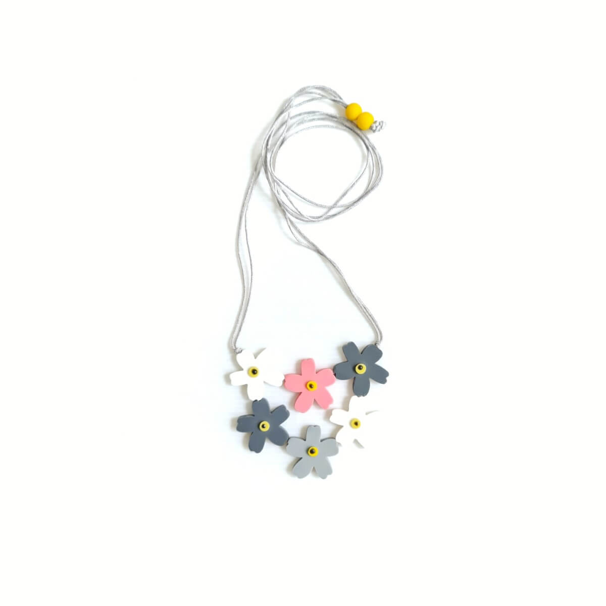Forget Me Not Grey Necklace