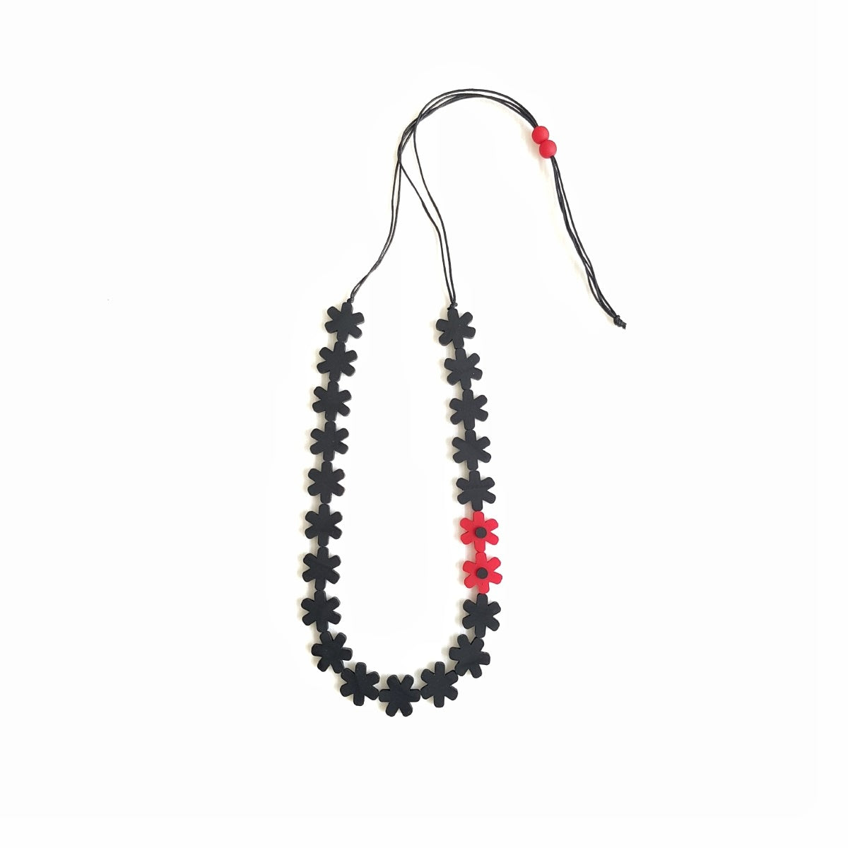 Garland Black Flower Necklace