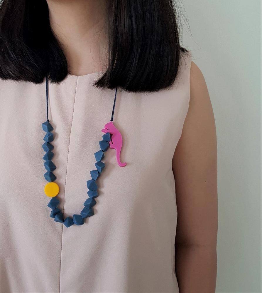 Wild Cat Blue Necklace