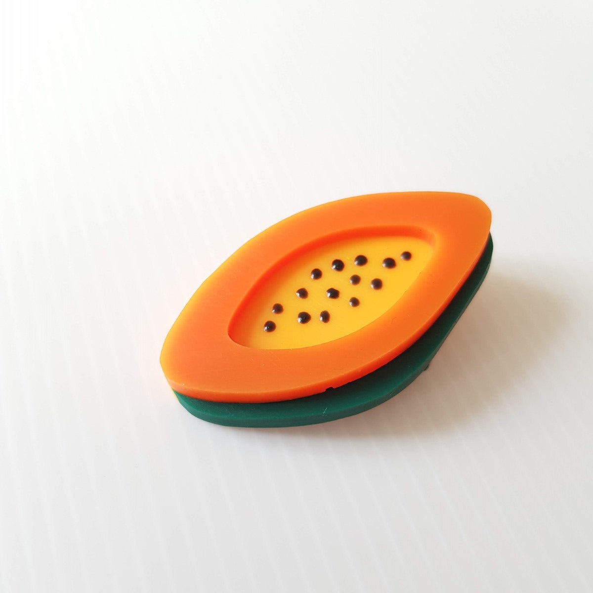 Papaya Brooch