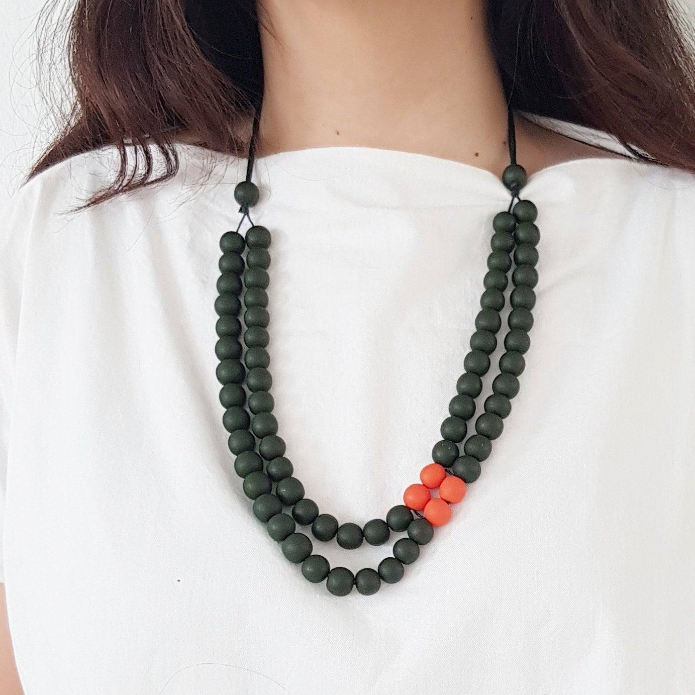 Cella Army Green Necklace