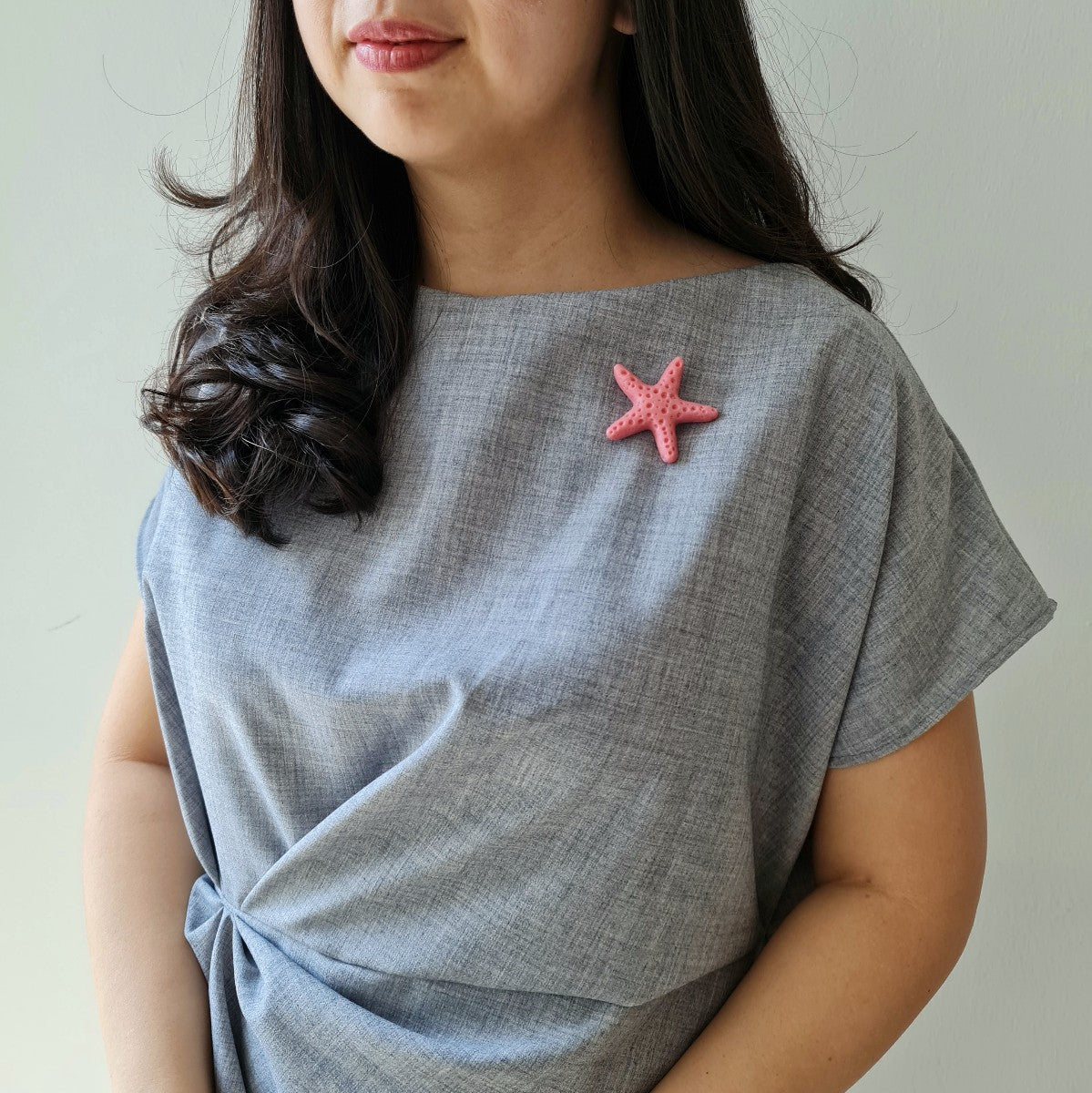 Starfish Pink Brooch