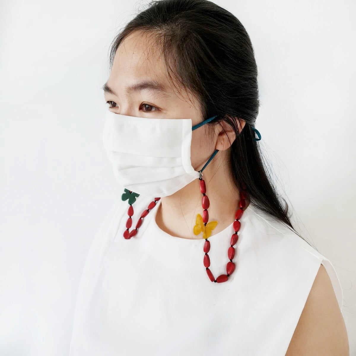 Butterfly Red Mask Strap