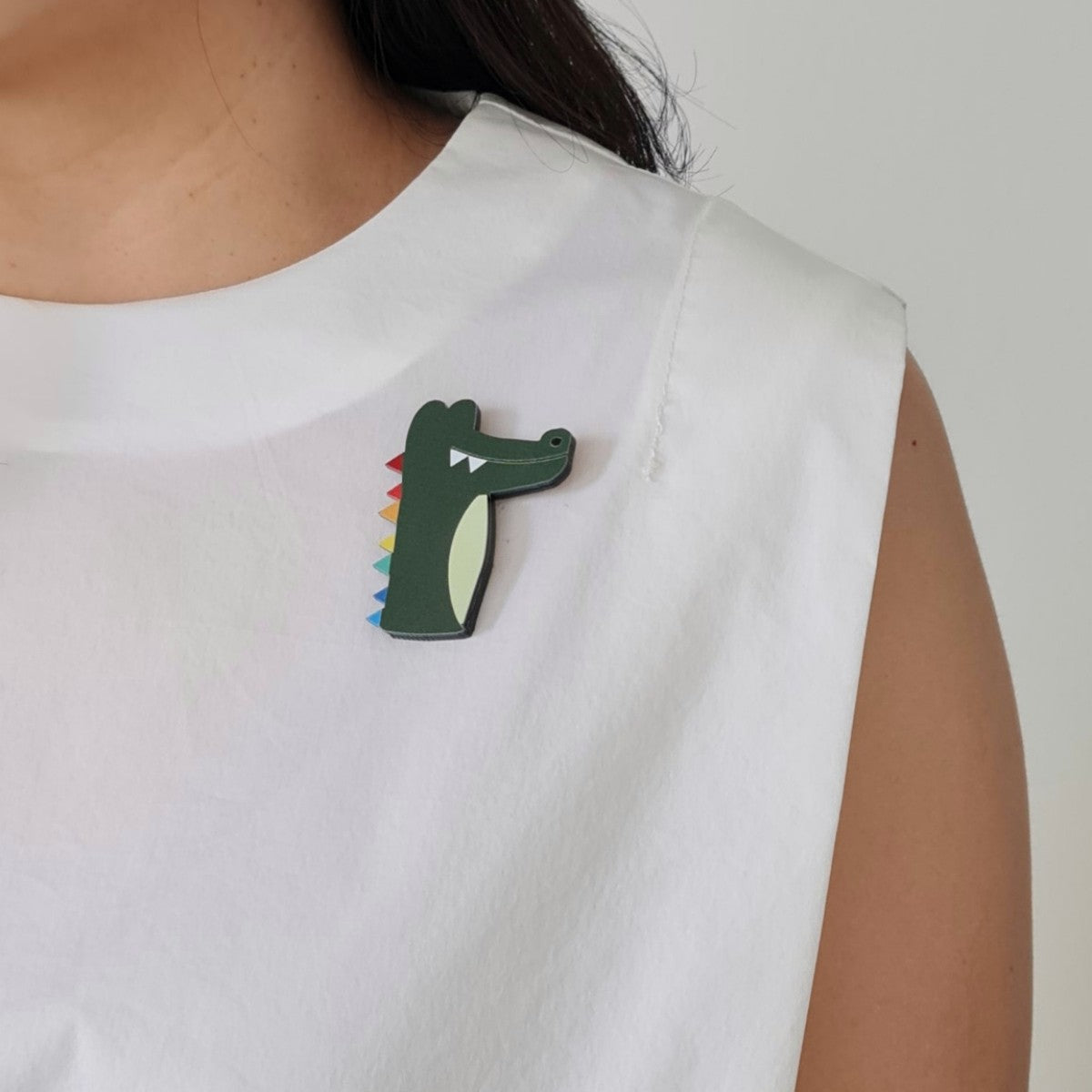 Crocodile Brooch