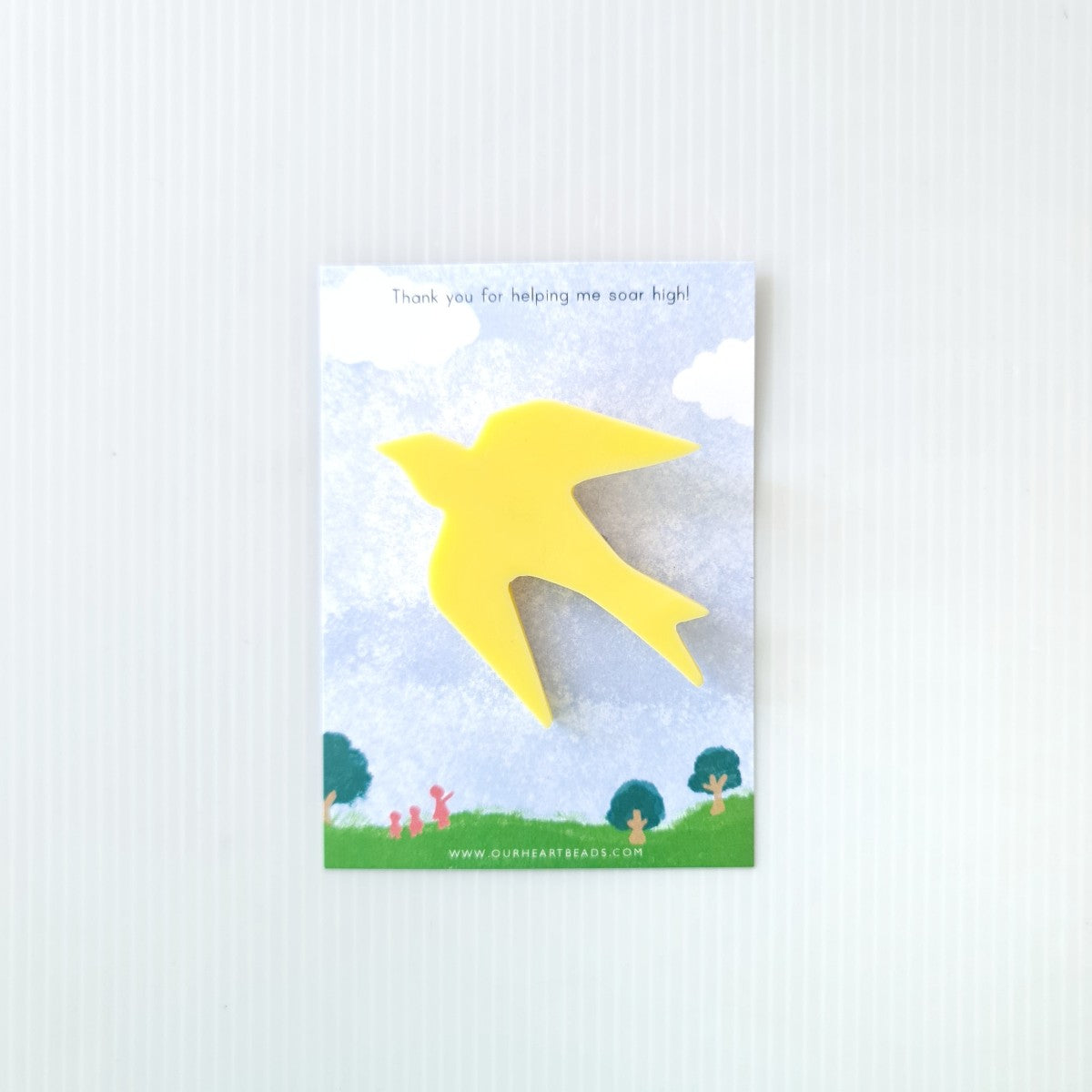 Swallow Yellow Brooch