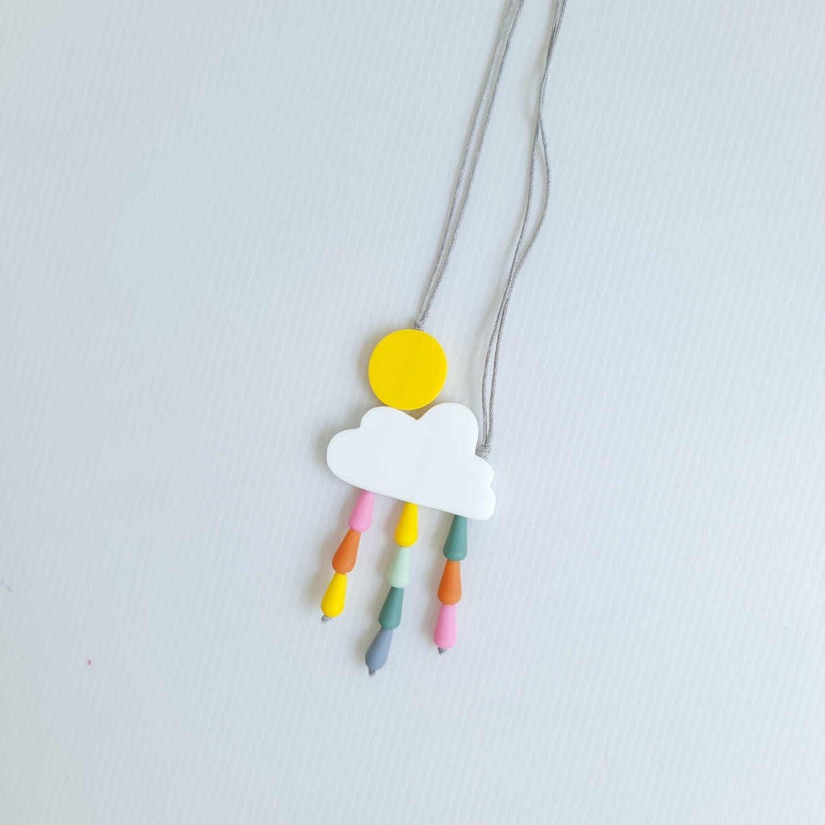 Cloud Rainy Multicolour Pastel Necklace