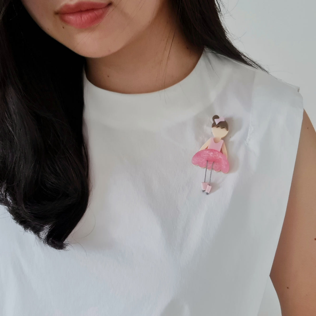 Anna Ballerina Brooch