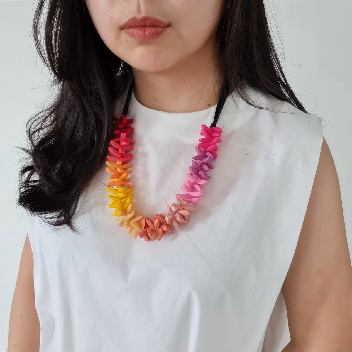 Jenna Ombre Red Necklace