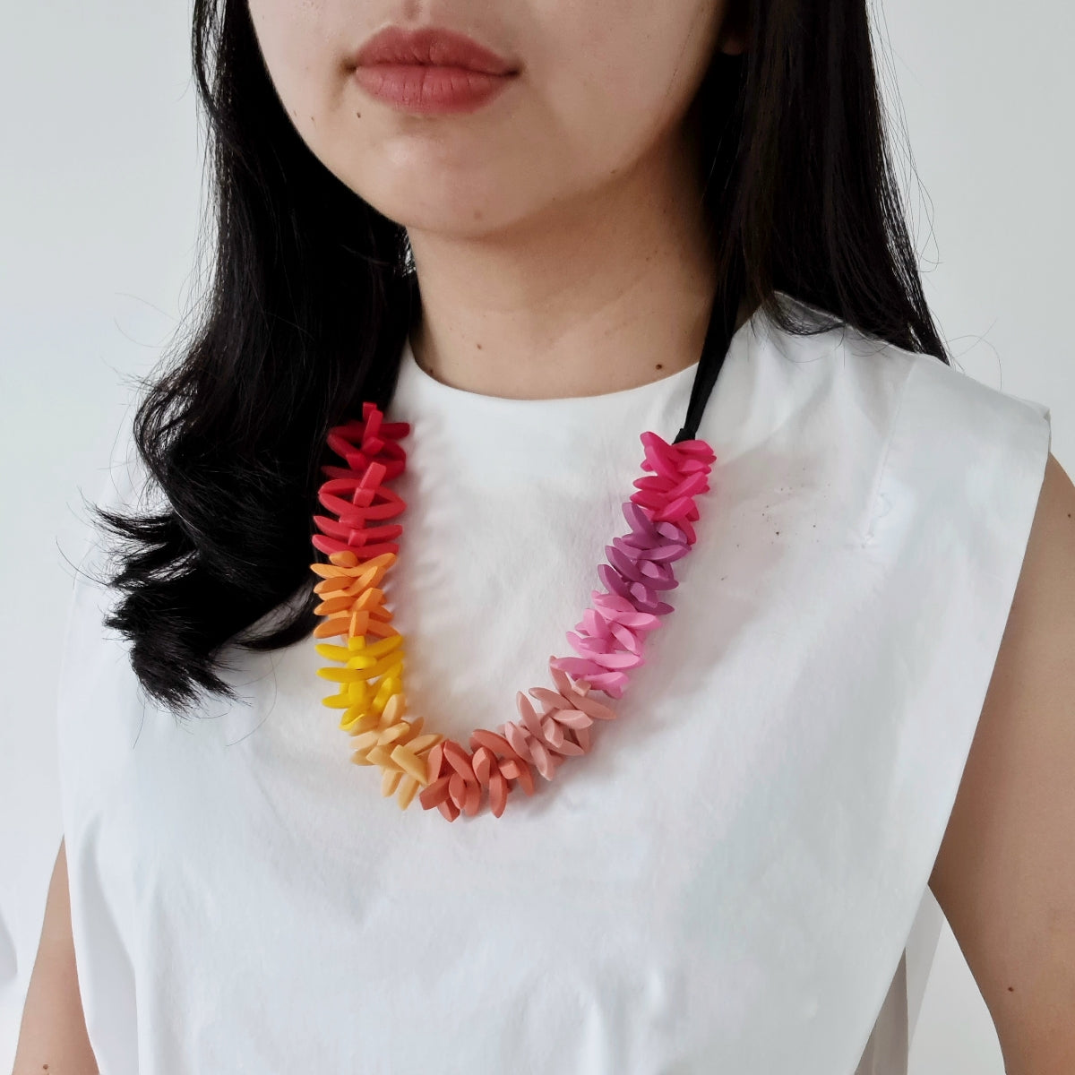 Jenna Ombre Red Necklace