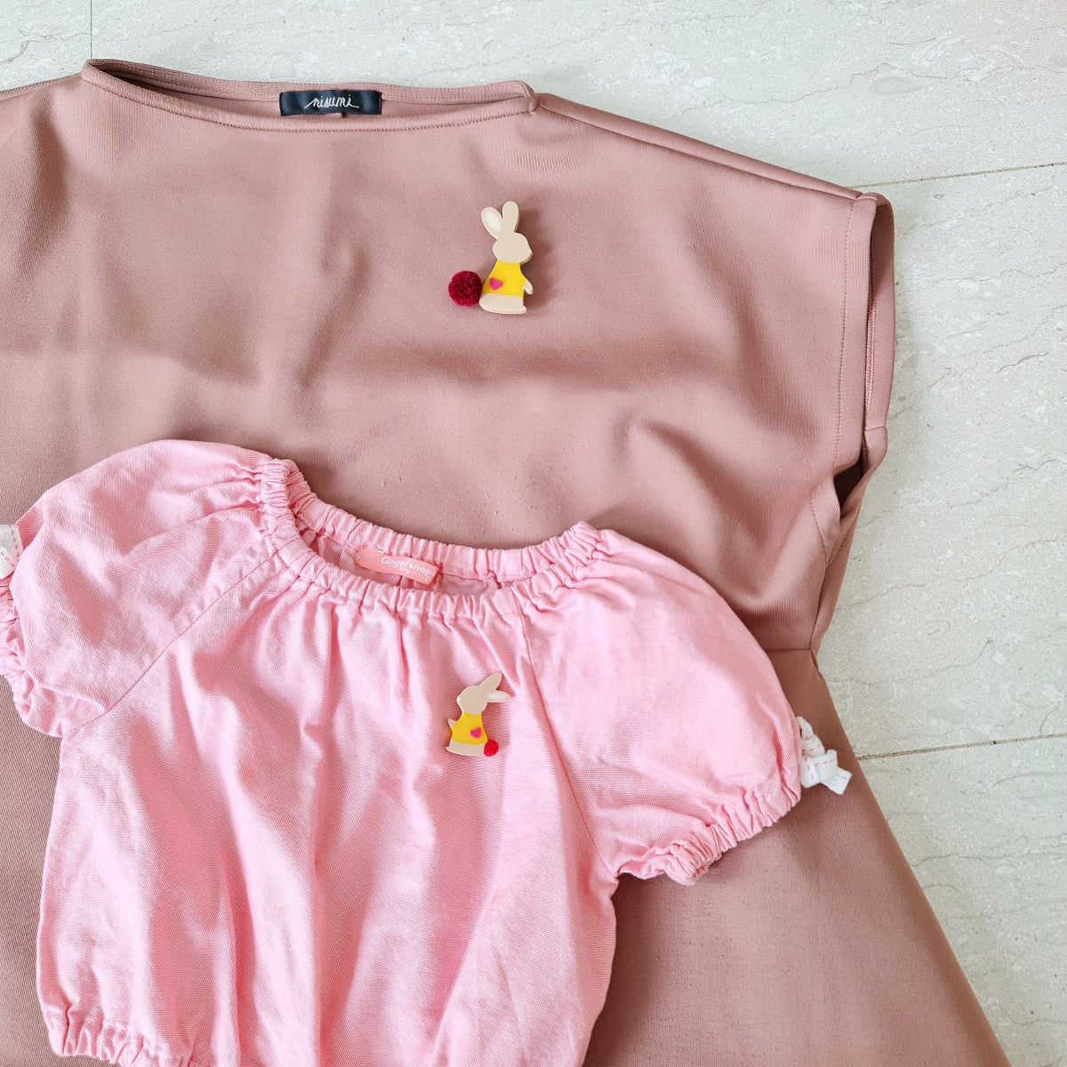 Mummy & Kit Set Brooch Khaki