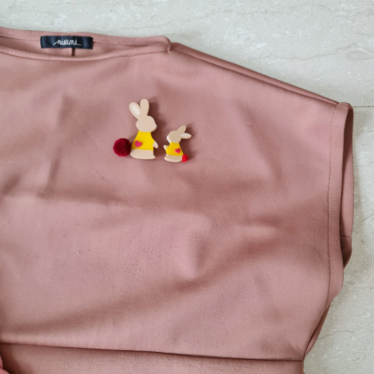 Mummy & Kit Set Brooch Khaki