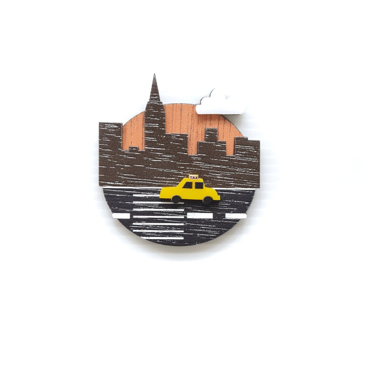 New York Skyline Brooch