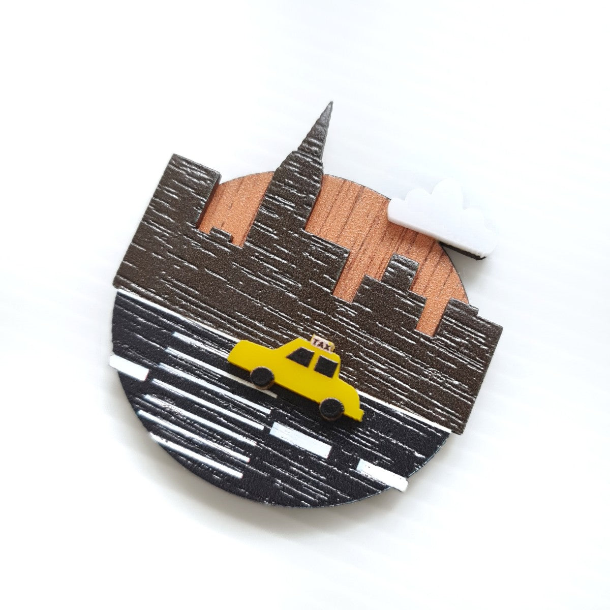 New York Skyline Brooch