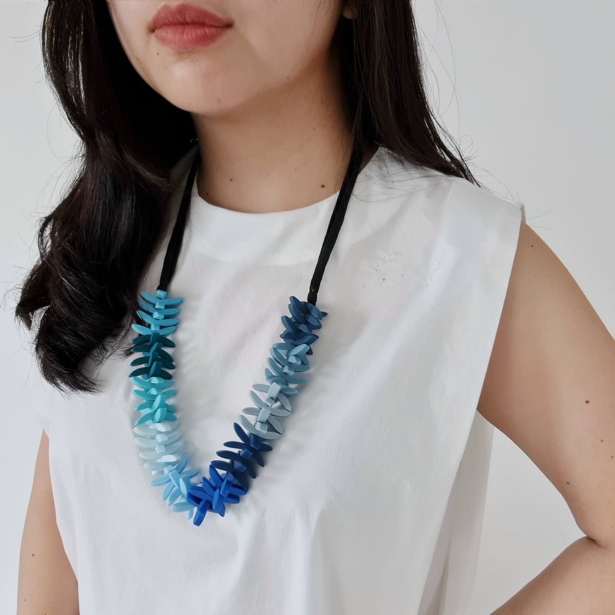 Jenna Ombre Blue Necklace