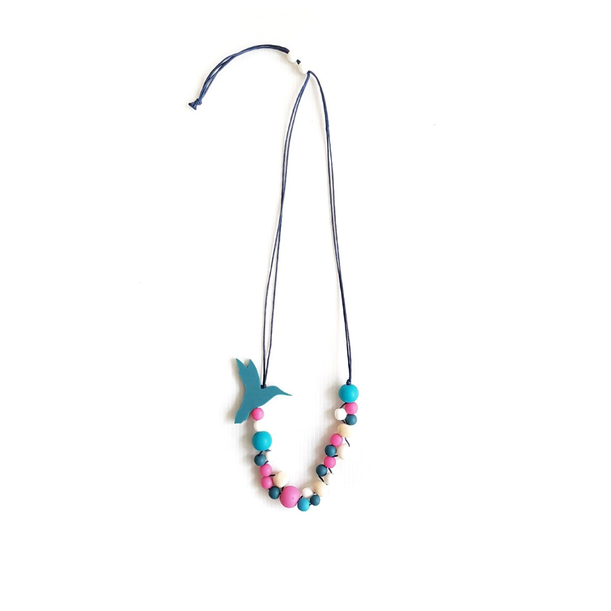 Hummingbird Teal Necklace